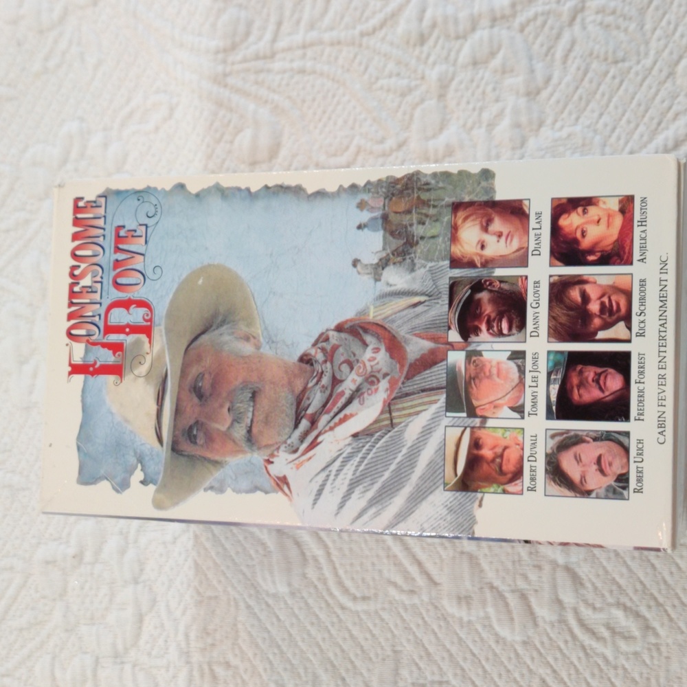 Lonesome Dove Western Drama & Romance 4 Set VHS Movie Tapes Vintage 1991